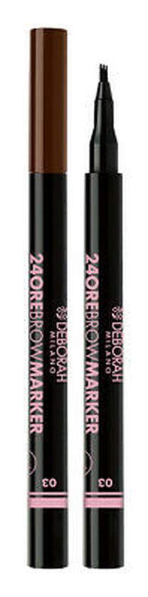 Карандаш для бровей Deborah Milano 24Ore, 1.2 г, коричневый цв. 03 dark brown