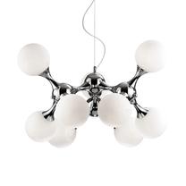 Valgusti rippuv Ideal Lux Nodi SP9, E14, 9 x 360 W, valge v. / kroom v.