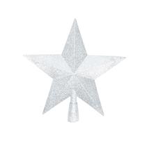 Eglės viršūnė Christmas Touch SY24B-D10, sidabro sp., 23 cm, plastikas