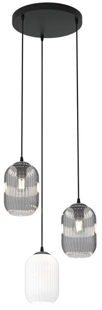 Valgusti rippuv Emibig Verdi 1436/3PREM, E27, 3 x 15 W, läbipaistev v./valge v. / must v.