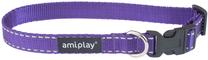 Ошейник для собак Amiplay Reflective, фиолетовый цв., 700 мм