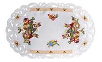Servetėlė ovalas SWB05-1, balta sp./smėlio sp./žalia sp., 30 x 45 cm