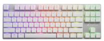 Vadu spēļu tastatūra Sharkoon PureWriter TKL Kailh Red, EN, balta krās.