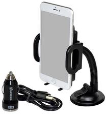 Automobilinis įkroviklis Vakoss, Micro USB/USB, juoda sp.