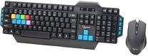Bezvadu tastatūras un peles komplekts Gembird, EN, melna krās.