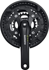 Priekinis žvaigždžių blokas Shimano Alivio HSET93 EFCT4010E866CL, metalas, juoda sp.