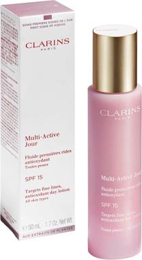 Veido fluidas Clarins Multi-Active Jour SPF 15, 50 ml, 30+