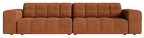 Sofa Cosmopolitan Design Chicago Chenille Eden 10, brick red s., 102 x 252 cm x 78 cm
