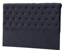 Lovos galvūgalis Kalune Design Sonata, 160 cm x 6 cm, 125 cm, antracito sp.