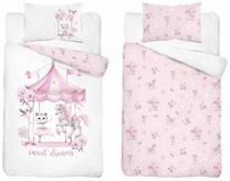 Детский комплект постельного белья Sweet Dreams PPG-161, белый цв./розовый цв., 120 x 90 cm