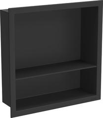 Iebūvējams sienas plaukts Mexen X-Wall-R, 10 cm x 30 cm x 30 cm, melna krās.