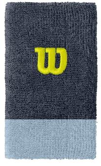 Спортивный напульсник Wilson Extra Wide Wristband India Ink, синий цв./зеленый цв.