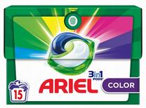 Skalbimo kapsulės P&G Ariel 3in1 Color, 15 vnt.