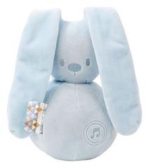 Pliušinis žaislas Nattou Lapidou Music Rabbit 878814, žydra sp., 28 cm