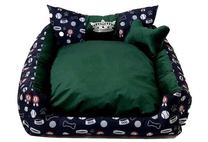 Gyvūno guolis Go Gift Crown DLZGGFDSU0013, tamsiai žalia sp., XXL