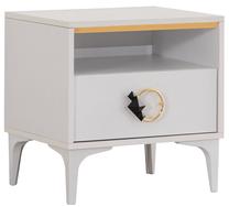 Naktinis staliukas Kalune Design Bella 106DNV1168, balta sp., 55 cm x 55 cm x 45 cm