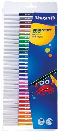 Flomasteriai Pelikan Colorella Star, vienpusiai, 30 vnt.
