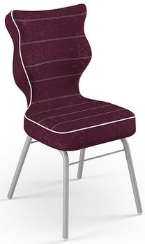 Vaikiška kėdė Solo Size 4 VS07, pilka sp./violetinė sp., 34 cm x 77.5 cm