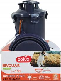 Suņu dzirdinātava Zolux BVK 2In1, 0.7 l, 13 cm x 12.5 cm x 24.5 cm, zila krās.