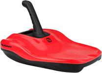 Plastikinės rogės Nijdam Downhill Diamond, juoda sp./raudona sp., 54 cm x 40 cm