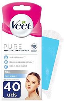 Depiliacinės juostelės Veet Pure, 40 vnt.