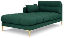 Sofa Micadoni Home Mamaia Chaise Longue, žalia sp., kairinė, 185 x 102 cm x 75 cm