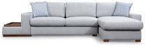 Kampinė sofa Hanah Home Loop 15, šviesiai pilka sp., dešininė, 332 x 194 cm x 85 cm