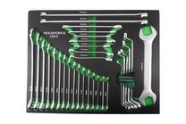 Kombinēto uzgriežņu atslēgu komplekts, komplekts Rockforce RF-K5315, 505 mm, 8 - 36 mm, 31 gab.