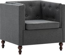 Krėslas VLX Fabric 247161, tamsiai pilka sp., 68 cm x 72 cm x 70 cm