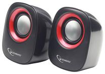 Kompiuterinė kolonėlė Gembird SPK-107A, juoda sp./raudona sp., 6 W