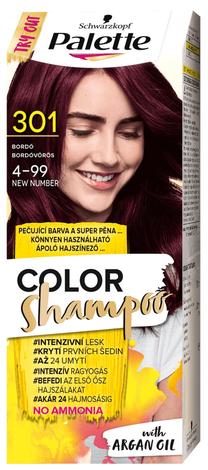 Matu krāsa Schwarzkopf Palette Color Shampoo, bordo krās., 4-99 (301), 60 ml