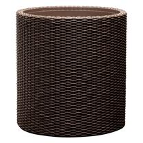 Gėlių vazonas Keter Large Cylinder 29197837590, natūralus pluoštas, 44 cm x 44 cm, Ø 44 cm, ruda sp.
