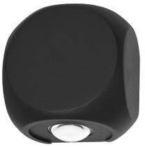 Õue seinavalgusti Italux Porso PL-462, 2W, LED, IP54, must v., 6 cm x 8 cm
