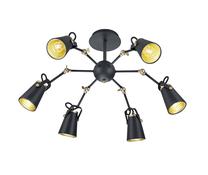 Valgusti rippuv Trio Edward 608800632, E14, 6 x 40 W, must v. / must v.