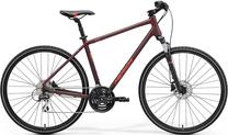 Velosipēds hibrīds Merida Crossway 20, 28 ", L rāmis, sarkana krās.