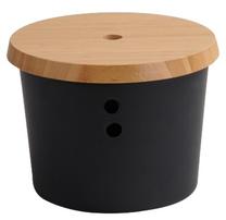 Lielapjoma produktu konteiners Kesper, 21 cm x 21 cm, brūna krās./melna krās.