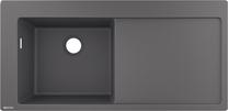 Кухонная мойка Hansgrohe Built-In Sink S5110-F450, силикат, 105 см x 51 см x 19 см, каменно-серый