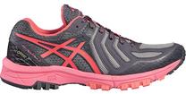 Sieviešu sporta apavi Asics Gel Fuji Attack, oranža krās./rozā krās./pelēka krās., 39.5