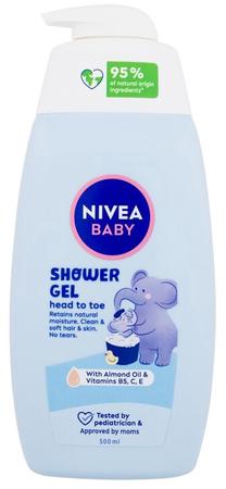 Dušo želė Nivea Baby Head To Toe, 500 ml