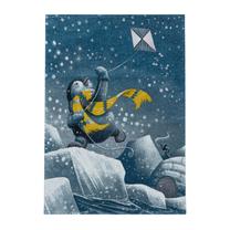 Ковер комнатные Ayyildiz Funny Penguin, синий цв., 200 см x 140 см