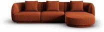 Kampinė sofa Cosmopolitan Design Tulum, terracotta sp., dešininė, 156 x 255 cm x 70 cm