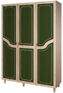 Spinta Kalune Design Mode 623, sonoma ąžuolo sp./žalia sp., 52 cm x 135 cm x 192 cm