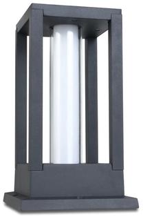 Brīvi stāvošs āra gaismeklis CristalRecord, 7W, LED, IP54, antracīta krās., 15 cm x 25.5 cm