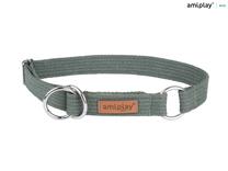 Ошейник для собак Amiplay Cotton, зеленый цв., 320 - 500 мм x 25 мм, 32-50