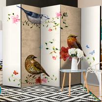 Širma Artgeist Bird Song II, įvairių spalvų, 225 cm x 172 cm