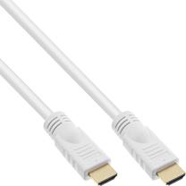 Провод InLine HDMI A, HDMI A, 5 м, белый цв.