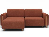 Modulinė sofa Acossta, raudona sp., dešininė, 154 x 244 cm x 95 cm