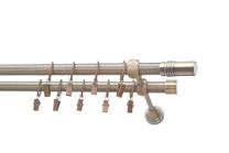 Karnizo komplektas Karpol Eliza Cylinder, 250 cm, Ø 16 mm, antikinio aukso sp.