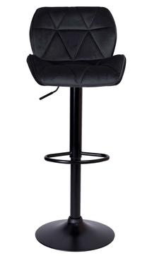 Baro kėdė eHokery Grappo Velvet TOH2452, matinė, juoda sp., 38 cm x 46 cm x 86 - 107 cm