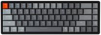 Bezvadu spēļu tastatūra Keychron K6 K6 Hot-Swap Gateron G Pro Brown, EN, melna krās./sarkana krās./pelēka krās.